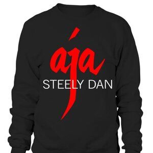 Steely Dan AJA Jazz Rock Band Album Logo Black Sweatshirt 24